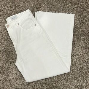 AG HR Wide Leg Denim w/ Raw Hem